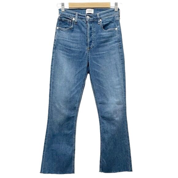 Citizens of Humanity Jeans Isola Cropped Flare Lawless Medium Wash Size 25 | 0 - Picture 2 of 13